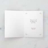 Aangepaste geïllustreerde cartoon koppel portret t bedankkaart (Binnen)