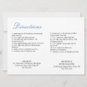 Aangepaste geïllustreerde huwelijkskaart (eerst vr kaart (Achterkant)