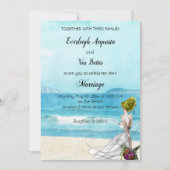 Aangepaste geïllustreerde uitnodiging voor weddens (Voorkant)