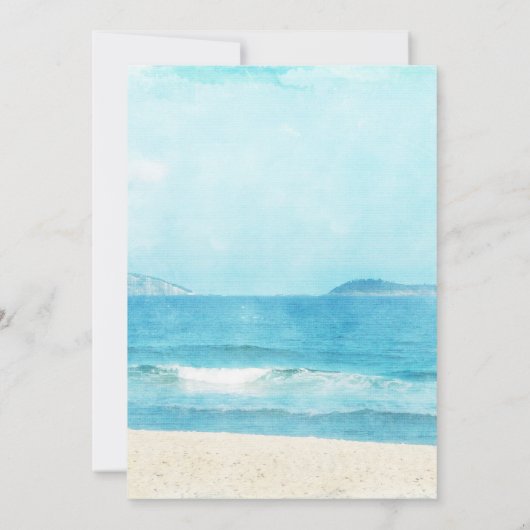 Aangepaste geïllustreerde uitnodiging voor weddens (Achterkant)