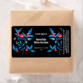 Aangepaste geïllustreerde zwarte productetiketten etiket (Insitu)