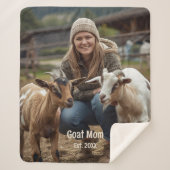 Aangepaste Geit Lover Sherpa Deken Geit Mam Gesche (Voorkant)