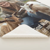 Aangepaste Geit Lover Sherpa Deken Geit Mam Gesche (3/4)