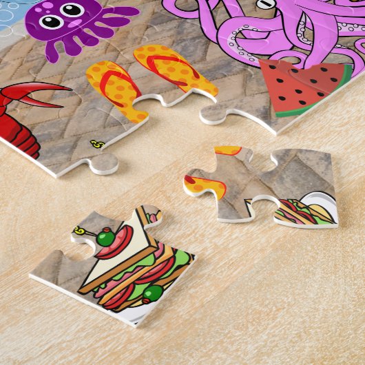 Aangepaste Gekke kinderpool Legpuzzel (Zijkant)