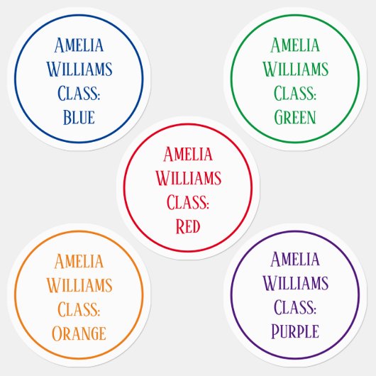 Aangepaste gekleurde broer of zus terug naar schoo labels (Groep)