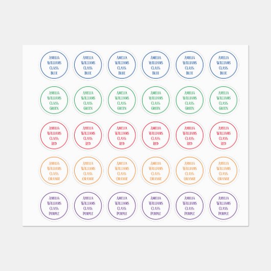 Aangepaste gekleurde broer of zus terug naar schoo labels (Vel)