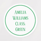 Aangepaste gekleurde broer of zus terug naar schoo labels (Design 2)