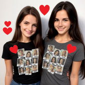 Aangepaste  gelabelde fotocollage t-shirt