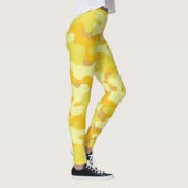 Aangepaste gele Camouflage-Leggings Leggings (Rechts)