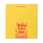 Aangepaste gele Motivatie laptop Notitieblok (Voorkant)