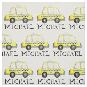 Aangepaste Gele NYC Taxi Cab Checkered Car Stof