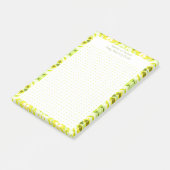 Aangepaste gele puntraster Nieuwe Mum Baby Planne Post-it® Notes (Schuin)