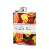 Aangepaste gele/rode/Oranje Rozen Heupfles (Links)