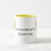 Aangepaste gele-sprekerspubbel mok (Midden)