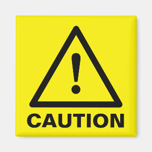 Aangepaste gele waarschuwingsbordmagneten magneet