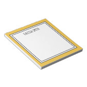 Aangepaste gele witte bewerkbare kleur notitieblok (Schuin)