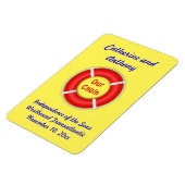 Aangepaste gele zijdeurmarker voor levensonderhoud magneet (Linkerzijde)