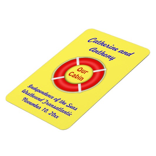 Aangepaste gele zijdeurmarker voor levensonderhoud magneet (Linkerzijde)