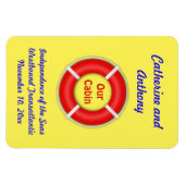 Aangepaste gele zijdeurmarker voor levensonderhoud magneet (Horizontaal)