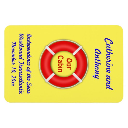 Aangepaste gele zijdeurmarker voor levensonderhoud magneet (Horizontaal)