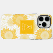 Aangepaste gele zonnebloem Case-Mate iPhone case (Achterkant (horizontaal))
