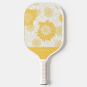 Aangepaste gele zonnebloem pickleball paddle (Voorkant)