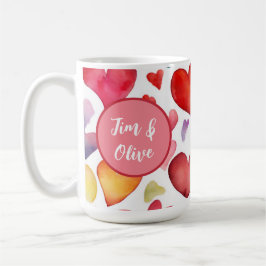 Aangepaste geliefdenmok koffiemok