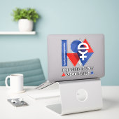 Aangepaste gelijkheid is niet onderhandelbaar Vrou Sticker (Laptop op bureau)