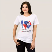 Aangepaste gelijkheid is niet onderhandelbaar Vrou Tri-Blend Shirt (Voorkant volledig)