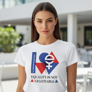 Aangepaste gelijkheid is niet onderhandelbaar Vrou Tri-Blend Shirt