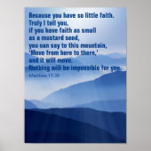 Aangepaste Geloof Inspirerend Bijbel Verse Poster (Voorkant)