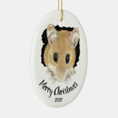 Aangepaste geluidsdemper die vrolijk kerstfeest zo keramisch ornament (Rechts)