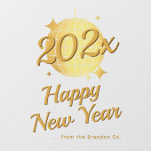 Aangepaste Gelukkig Nieuwjaar 2026 Raamsticker (Vel)