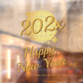 Aangepaste Gelukkig Nieuwjaar 2026 Raamsticker (Vel 2)