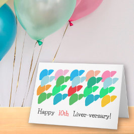 Aangepaste Gelukkige Lever-versary & Nog Veel Meer Kaart