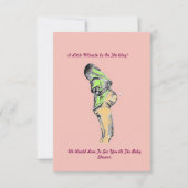 Aangepaste Gelukkige moeder baby douche uitnodigin (Voorkant)