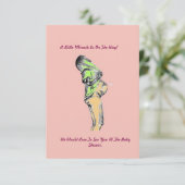 Aangepaste Gelukkige moeder baby douche uitnodigin (Staand voorkant)