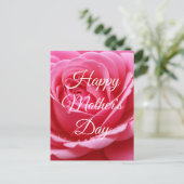 Aangepaste gelukkige Moederdag Roos Bloem Briefkaart (Staand voorkant)