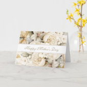 Aangepaste Gelukkige Moederdag Vanille crème bloem Kaart (Gele Bloem)