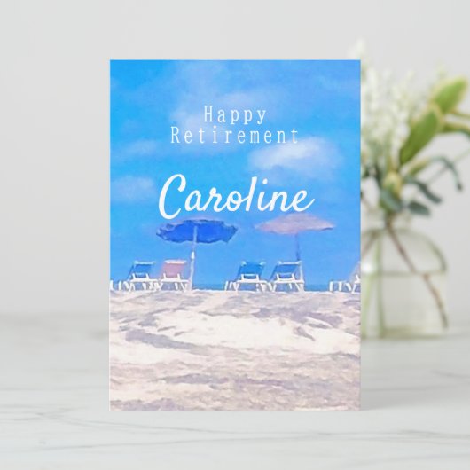 Aangepaste gelukkige pensionering (Staand voorkant)