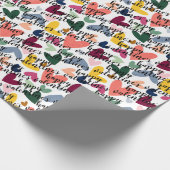 Aangepaste, gelukkige Valentijns ik hou van je har Cadeaupapier (Hoek)