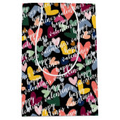 Aangepaste, gelukkige Valentijns ik hou van je har Medium Cadeauzakje (Voorkant)