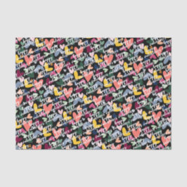 Aangepaste, gelukkige Valentijns ik hou van je har Tissuepapier