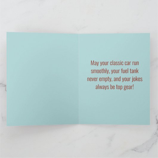 Aangepaste Gelukkige Verjaardag Boomer Klassieke A Kaart (Binnen)