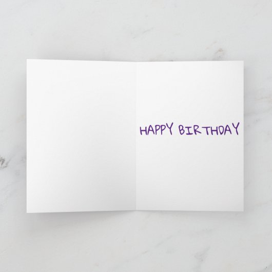 AANGEPASTE GELUKKIGE VERJAARDAG KAART (Binnen)