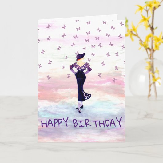 AANGEPASTE GELUKKIGE VERJAARDAG KAART (Gele Bloem)