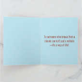 Aangepaste Gelukkige Verjaardag Koele Klassieke Au Kaart (Binnen)