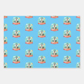 Aangepaste Gelukkige Verjaardag Pirate Adventure Inpakpapier Vel (Voorkant 2)