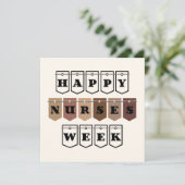 Aangepaste Gelukkige Verpleegkundigen Week Verplee Bedankkaart (Staand voorkant)