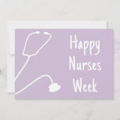 Aangepaste Gelukkige Verpleegkundigen Week Verplee Bedankkaart (Voorkant)